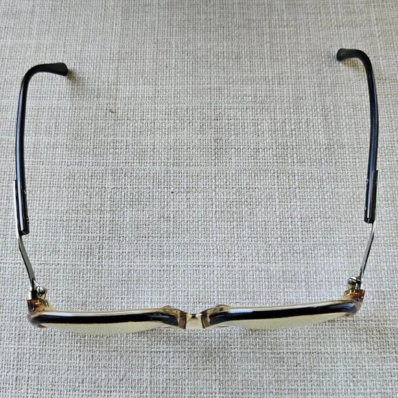 Vintage Women Eyeglasses Frame Eyewear Tan/Black Tone Glasses Frame only - Picture 10 of 10
